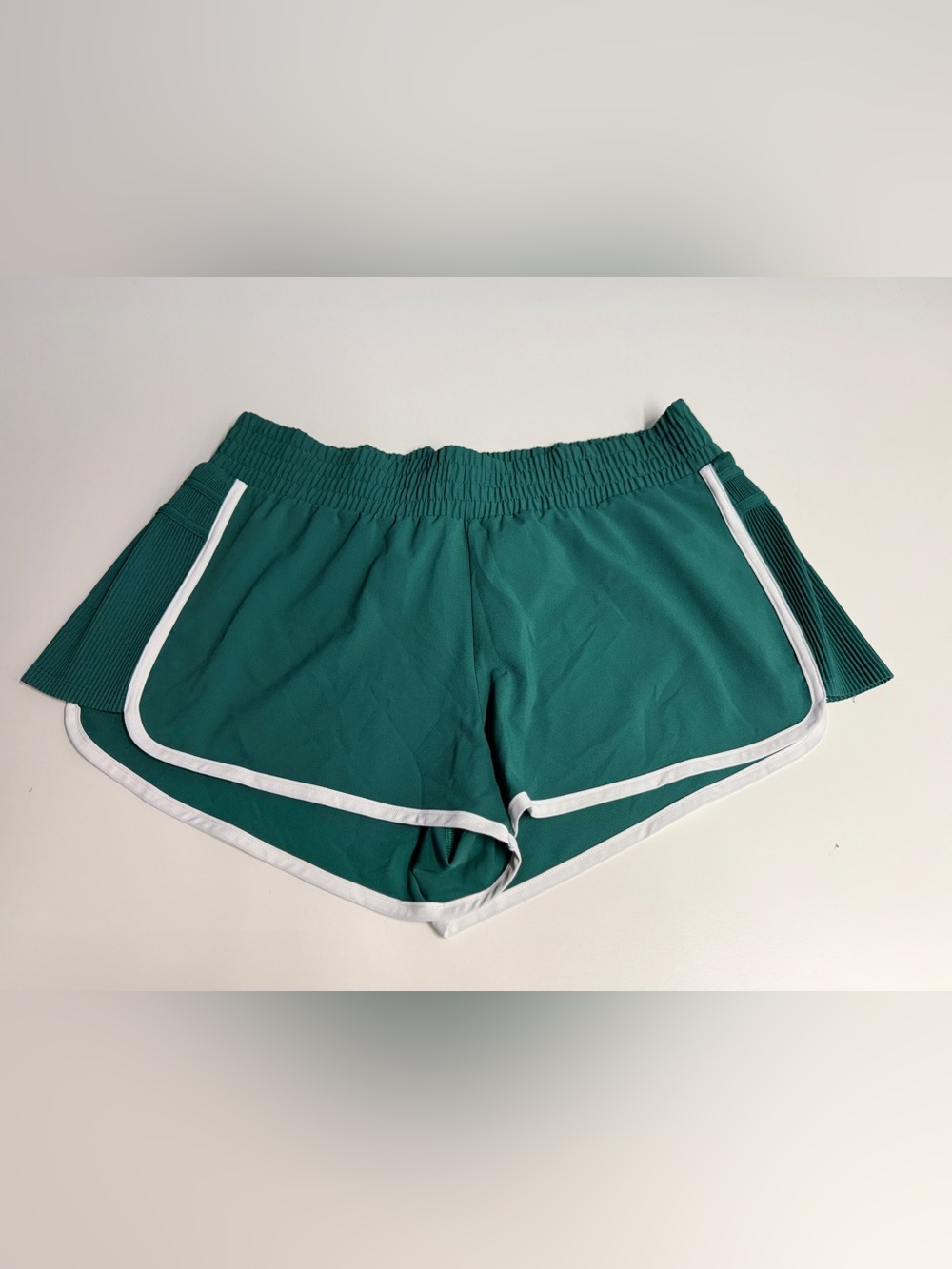 all in motion Green Athletic Shorts with White Trim